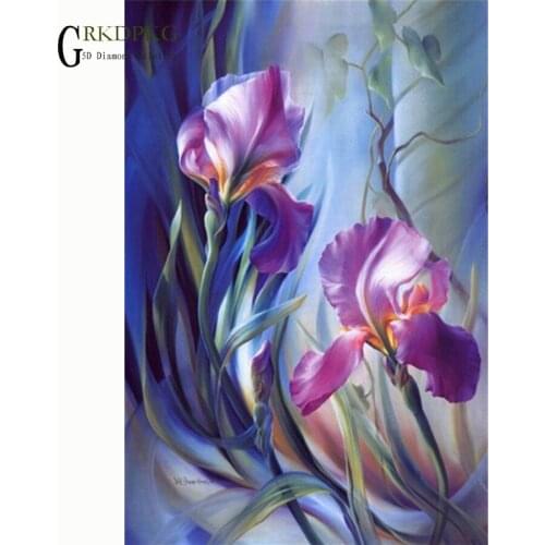 DIY Diamond Embroidery flower Diamond Painting Cross Stitch Full Square Rhinestone Mosaic Unfinished Home Decoration Gift drill