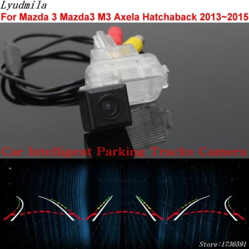 Lyudmila Car Intelligent Parking Tracks Camera FOR Mazda 3 Mazda3 M3 Axela Hatchaback 2013~2017 Back up Reverse Rear View Camera
