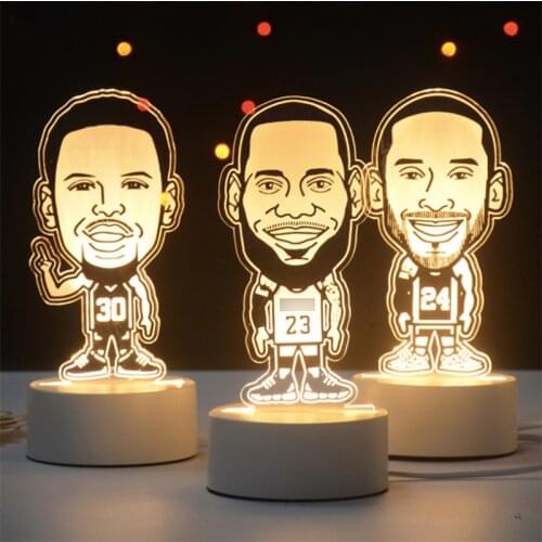 Basketball Sport Club Team Ornament Souvenir Puppets Night Light Wholesale