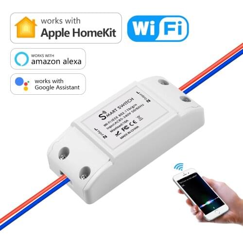 Homekit WIFI Smart Relay Switch App Breaker Work with Apple Home Siri Voice For Smart Home Wireless Remote Control light Switch