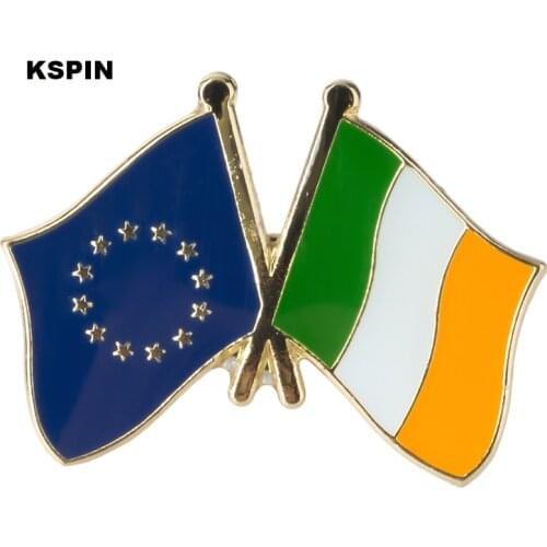 European Union Ireland Friendship Flag Badge Flag pin 300pcs a lot XY0073-1