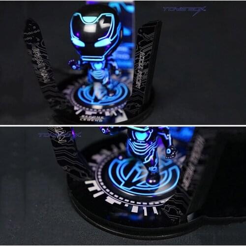 TOYS-BOX 12cm Q version Doll creates ultraviolet platform with card holder the war era UV platform-TB080 Static Scene components