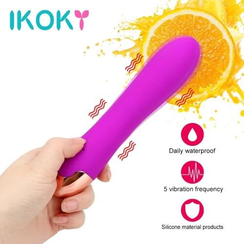 IKOKY Powerful Vibration Sex Toys for Woman 5 Speeds Dildo Vibrator G-spot Massage Vagina Clitoris Stimulate Female Masturbator