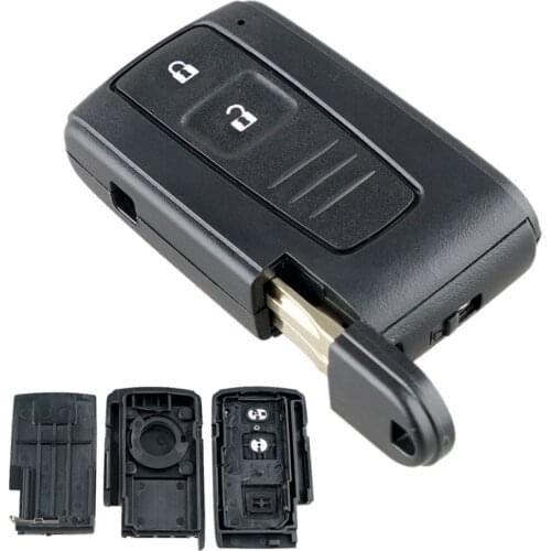 2 Buttons Remote Car Key Shell with TOY43 Blade Fit for Toyota / Prius / Corolla / Verso