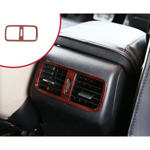 Red Wood Grain Rear Air Outlet Vent Frame Trim Fit For Honda CRV CR-V 2012-2016