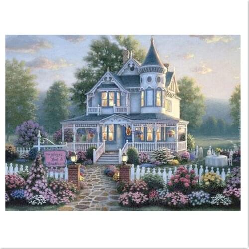 Idyllic Villa Drill full rhinestone diamond Decor Diy diamond painting set Painting square Diamont painting complet Needlework