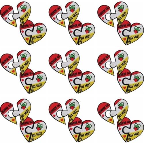 Iron on Patches Oeteldonk Emblem Club Frog Carnival for Netherland Patches for Clothing Stripes Stickers Embroidered Patches DIY