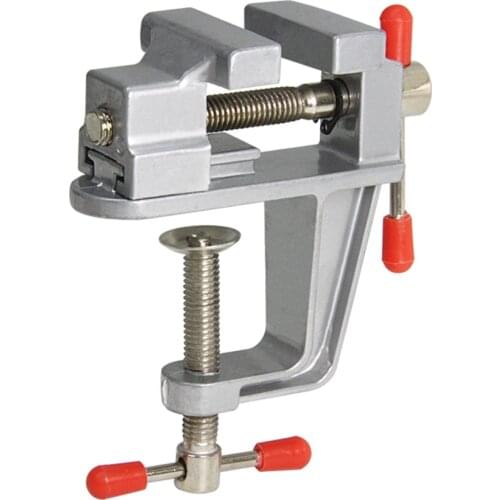 Mini Table Clamp Vise Aluminium Alloy Dremel Rotary Tool for Jewellers Hobbyists DIY Crafts Model Building