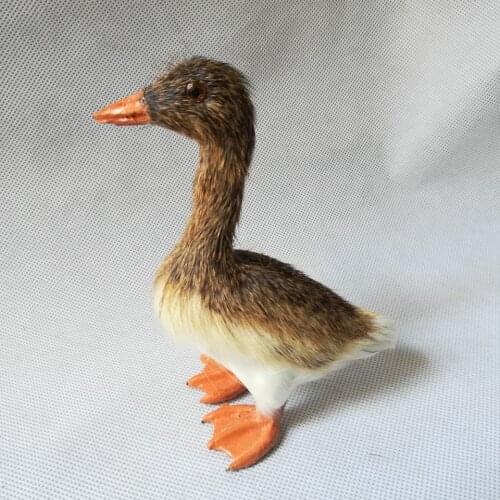Real life toy wild duck about 13x12cm model plastic& furs little duck home decoration toy gift w0774