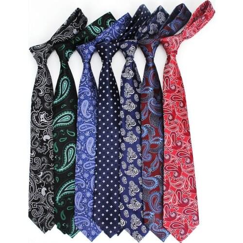 New Mens Ties Mens Hot Selling Tie Business Classic Woven Necktie Formal Paisley Polyester Adults Male Business Neck Ties 8cm
