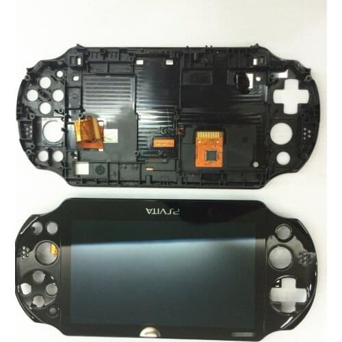 NEW LCD for Playstation PS vita 1000 PSV 1 100x LCD Touch Screen Digital with Assembly with Frame Black White Blue