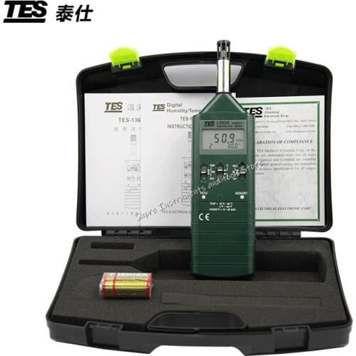 Original TES-1360A Humidity/Temperature Meter Hygro-thermometer TES1360A
