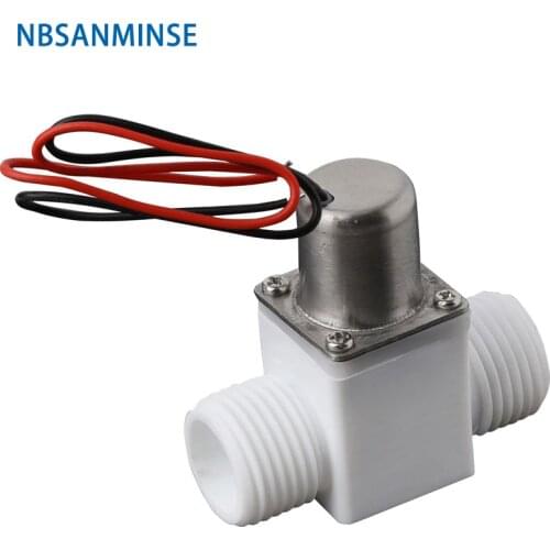 SM211B Plastic pulse solenoid valve DC4.5V 6V positive pulse open used for Induction sanitary ware bathroom faucet NBSANMINSE