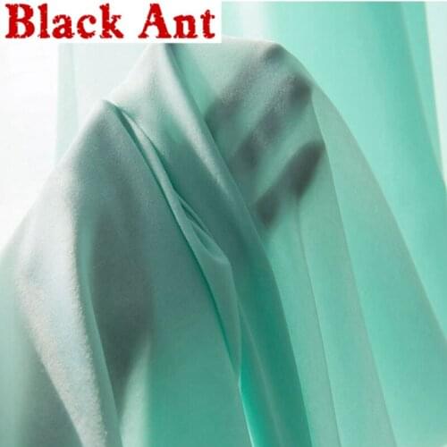 Modern Solid Color Curtains Soft Chiffon Translucent Gauze Decor Bedroom Hotel Thickened Tulle Living Room Window Screen X767#4