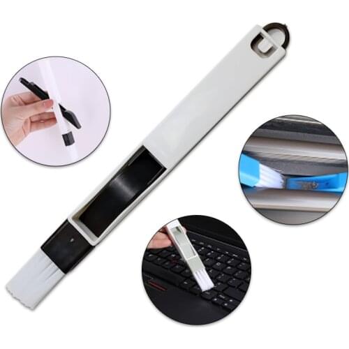 AULA Multipurpose Keyboard Cleaning Brush Cleaner + Dustpan 2 In 1 Home Kitchen Pool Gap Window Groove Folding Brush Clean Tool