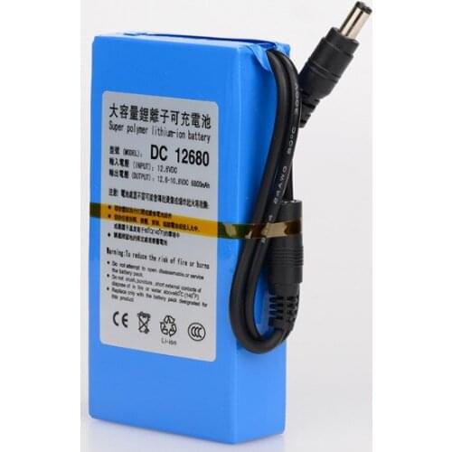 MasterFire 3set/lot 12V 6800mAH Rechargeable Lithium-ion Battery Pack Charging Power Bank For GPS Car Camera Camcorders DC 12680