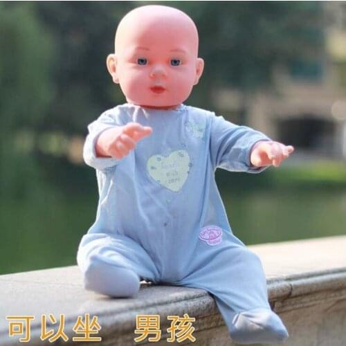High quality 50CM simulation rebirth dolls soft / baby bath lovely children early education China boy toys 1pc mannequin B264
