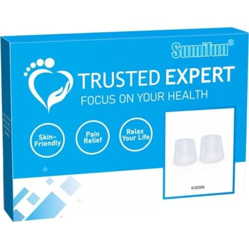 1 Box Silicone Toe Tube Protector Sleeves Separators Toenail Corn Cushion Cap