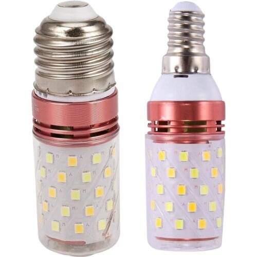 2x 3 Color Temperatures Integrated SMD LED Corn Lamp E14/E27 AC85V - 265V Warm White High Light Energy Conservation