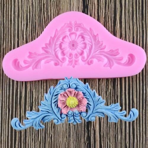 3D Baroque Crown DIY Sugarcraft Fondant Chocolate Silicone Cake Mold Decorating Tools Kitchen Baking Pastry Decoration
