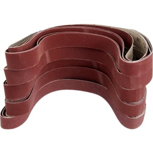 5Pcs Dremel Accessories 760*25mm Sanding Belt 120/240/320/400/600 Grit Sander Band Aluminium Oxide Sander Grinder Belt