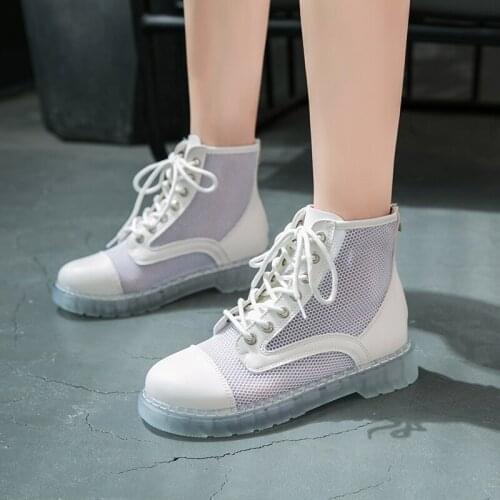 Martin boots female mesh breathable 2019 new student Mori girl British retro Cosplay JK Uniform Lolita Shoes