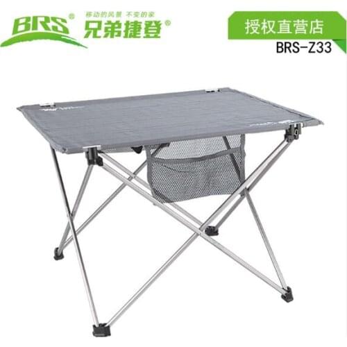 Brothers BRS-Z33(D21) Lightweight outdoor folding table aluminum fishing picnic table chair portable stool