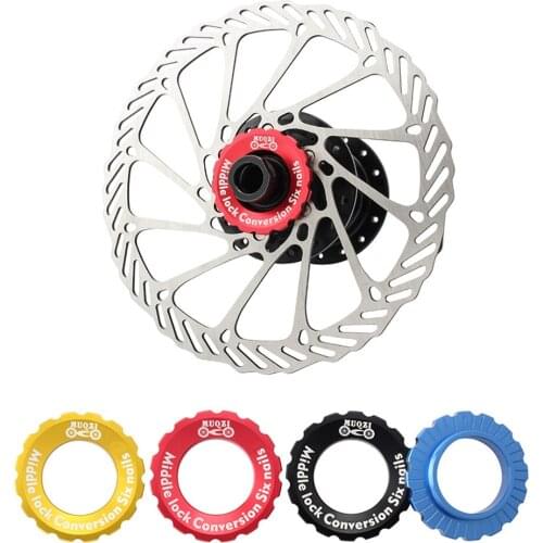 Bicycle Centerlock To 6-Hole Adapter Mountain Bike Hub Center Lock Conversion 6 Bolt Disc Brake Rotor