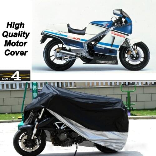 MotorCycle Cover For Suzuki RG400 WaterProof UV Sun Dust / Rain Protector Cover Made of Polyester Taffeta
