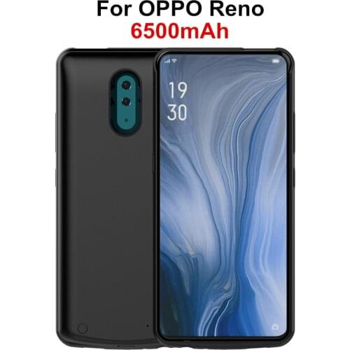 NTSPACE 6500mAh Battery Charger Cases For OPPO Reno Power Bank Charging Case Extenal Battery Power Case Powerbank Charger Cover
