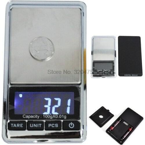 By DHL or EMS 100 pieces Mini Jewelry Pocket LCD Electronic Digital Scale 0.01gX100g