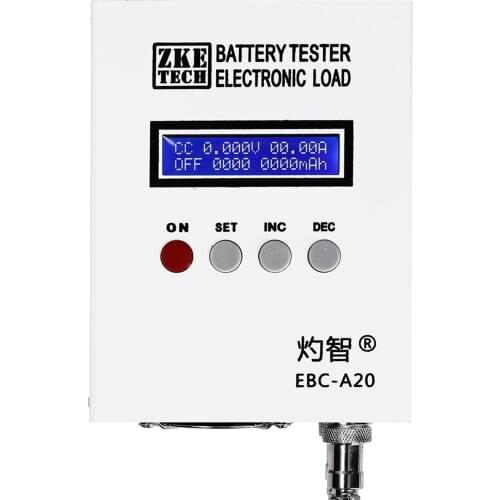 EBC-A20 30V Battery Capacity Tester 20A 85W Lithium Lead-acid Batteries Test 5A Charge 20A Discharge Support PC Software Control