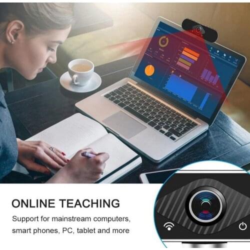 HD 1080P Computer Camera USB Webcam with Built-in Microphone
