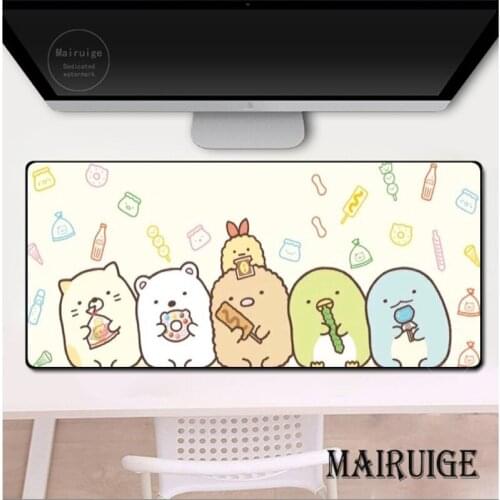 Girly Kawaii Anime Sumikkogurashi MousePad Cute Gaming Large 90x40cm Genshin Impact Mousemat Gamer XXL PC Desk Mat Keyboard Pad