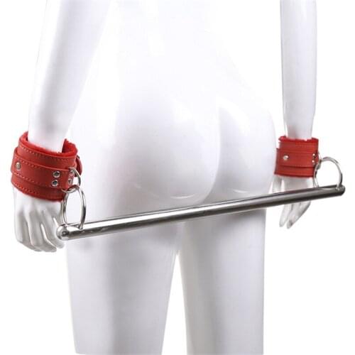 Adult Toy Sex Products PU Leather Plush Handcuffs Restraints Bondage Sex Toys bdsm Sex Bondage Set Adult Game Exotic