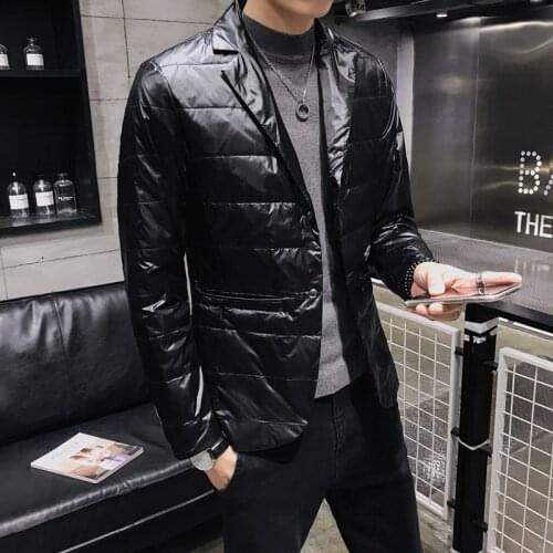 British Style Brand Duck Down Jacket Men Warm 2020 Winter Suit Collar Lightweight Feather Coat Kurtka Zimowa