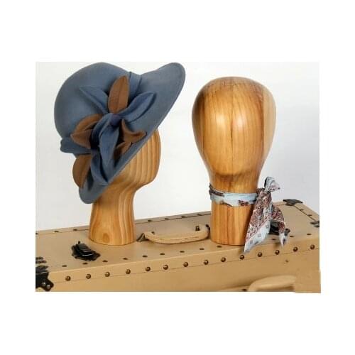 Hot Sell!! Fashion Wooden Head Models Wooden Head Mannequin Dummy Mannequin Heads For Hats Display