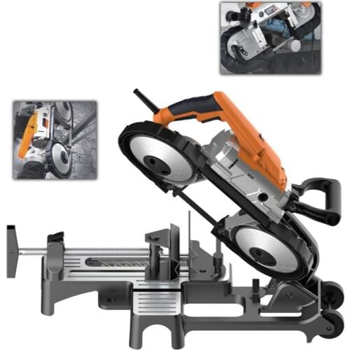 Multifunctional Band Saw Machine Metal Hand-held Portable Desktop Household Small Metal Cutting Machine Sawing Machine