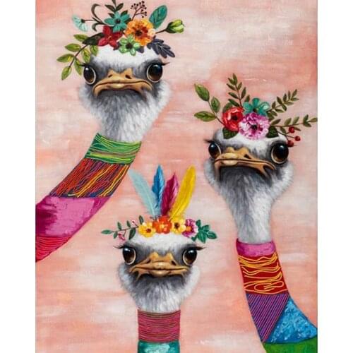 RUOPOTY DIY Oil Picture By Numbers Animal Painting By Number Kits For Adults HandPainted Kill Time Wall Decor Arts Craft 60x75c