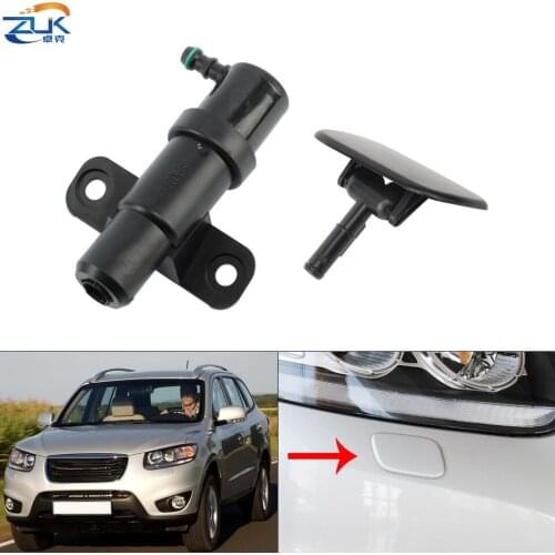 ZUK Headlight Headlamp Cleaning Washer Nozzle Water Spray Jet Actuator & Cover Cap Lid For Hyundai Santa Fe 2010 2011 2012 2.4L