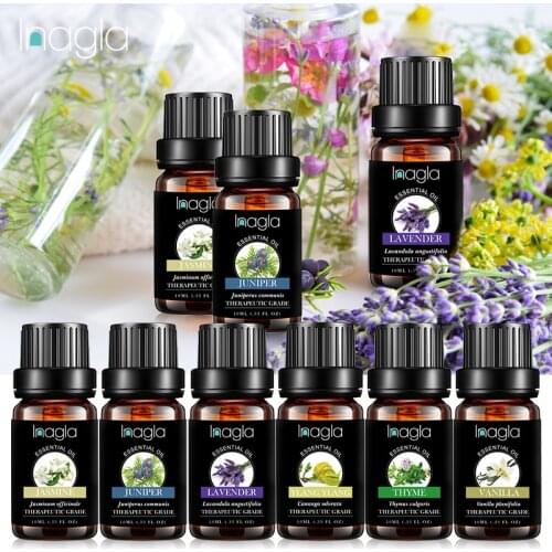 Inagla Pure Natural Essential Oils For Aromatherapy Diffusers Essential Oils Air Freshening Organic Body Relieve Stress Oil