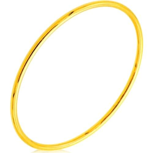 New Arrival 24K Yellow Gold Ring 999 Gold Little finger Ring Band 1pcs Ladys Gift P6305