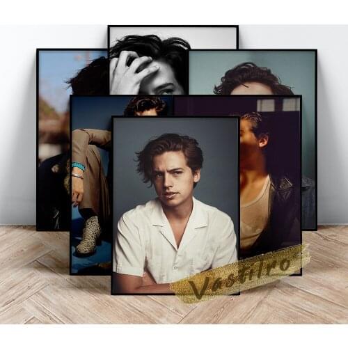 Cole Sprouse Poster, American Actor Sprouse Wall Art, Tv Play Star Art Prints, Handsome Man Smoking Portrait Picture, Fans Gift