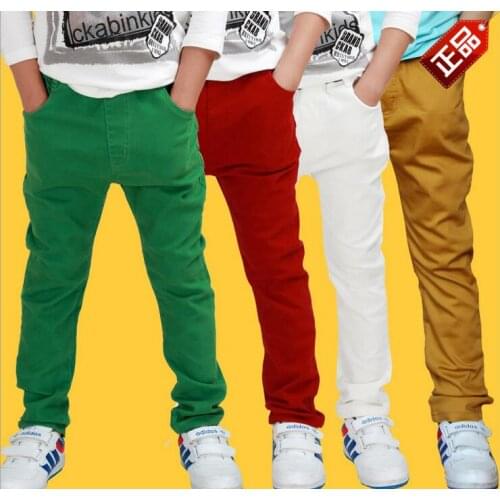 Boys casual pants 2019 designer brand kids long pants soild all-match british style fashion trousers for children pants 3-16T