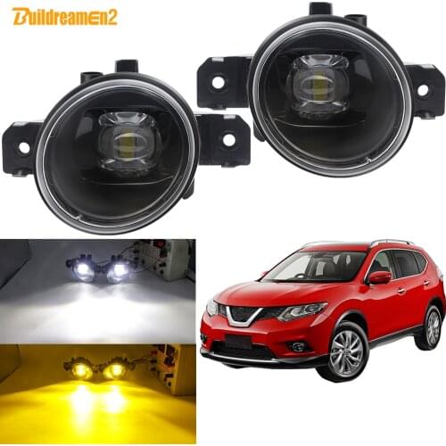 Fog Light Assembly For Nissan X-Trail T32 2014 2015 2016 Car H11 Front Bumper LED Lens Fog Lamp DRL 30W 8000LM 12V