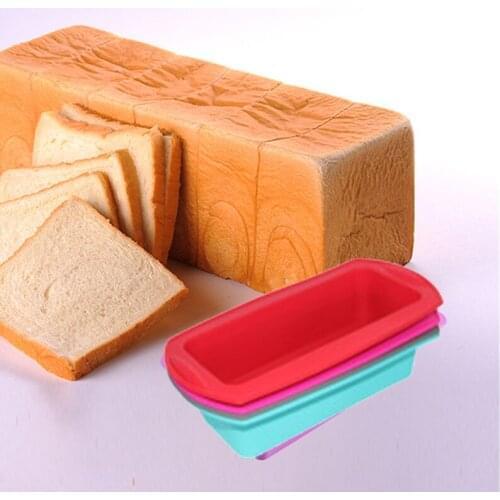 Silicone Layered Cake Mold Round Shape Rectangular Silicone Bread Pan Toast Bread Mold Cake Tray Mold Non-stick Baking Tools