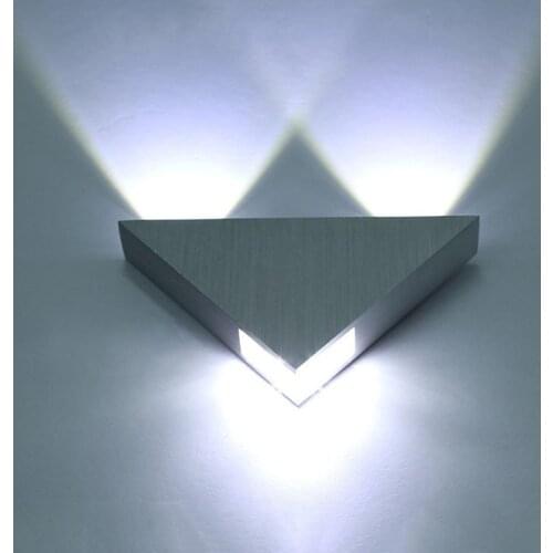 Modern Led Wall Lamp 3W/9w Aluminum Body Triangle Wall Light For Bedroom Home Lighting Luminaire Bathroom Light Fixture