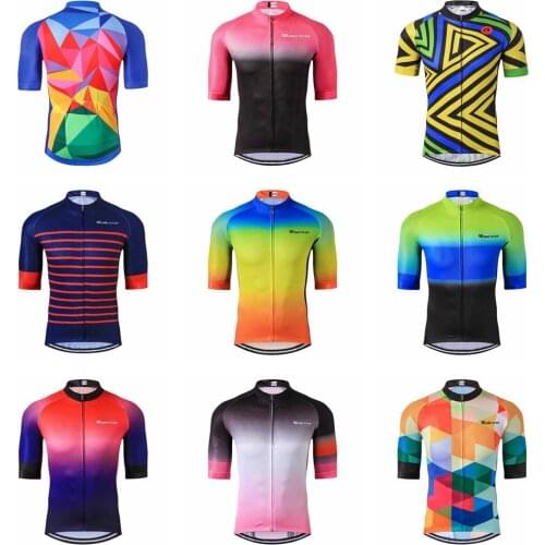 UFOBIKE Summer Men Cycling Jersey Short Sleeve Clothing Shirt MTB Road Maillot Ropa ciclismo breathable Bike Jerseys