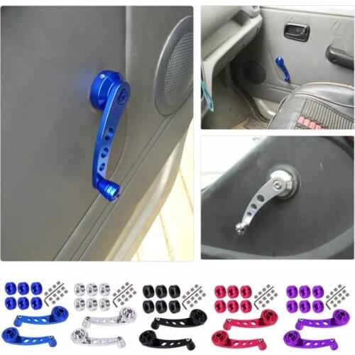 Universal Aluminum Alloy Car Manual Window Lifting Crank Handle Winder Lifter Riser Accessories Replacement