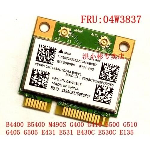 SSEA Wifi Bluetooth 4.0 for Broadcom BCM943142HM half Mini PCI-E Wifi Wireless card for IBM E430 E431 E530 E531 E545 FRU 04W3837